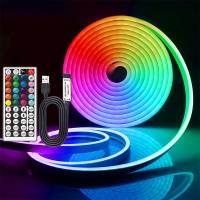 Luces Neón RGB FLEXIBLE Y Impermeables Para Decoración Interior De Hogar LED Para Dormitorio Cocina DC Certificación CE ROHS - details 0