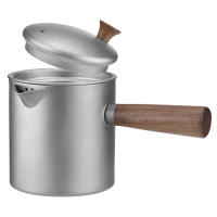 Ti Kettle De Cerámica Con Mango De Madera Para Camping Y Senderismo Hervidor De Té Portátil Con Strainer Material De Cerámica - details 5