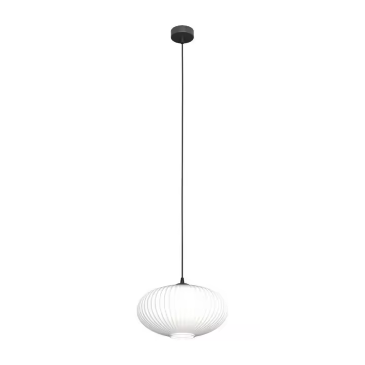 Lámpara de Suspensión Coco, Metal, Negro, 200x200x200 cm - 1