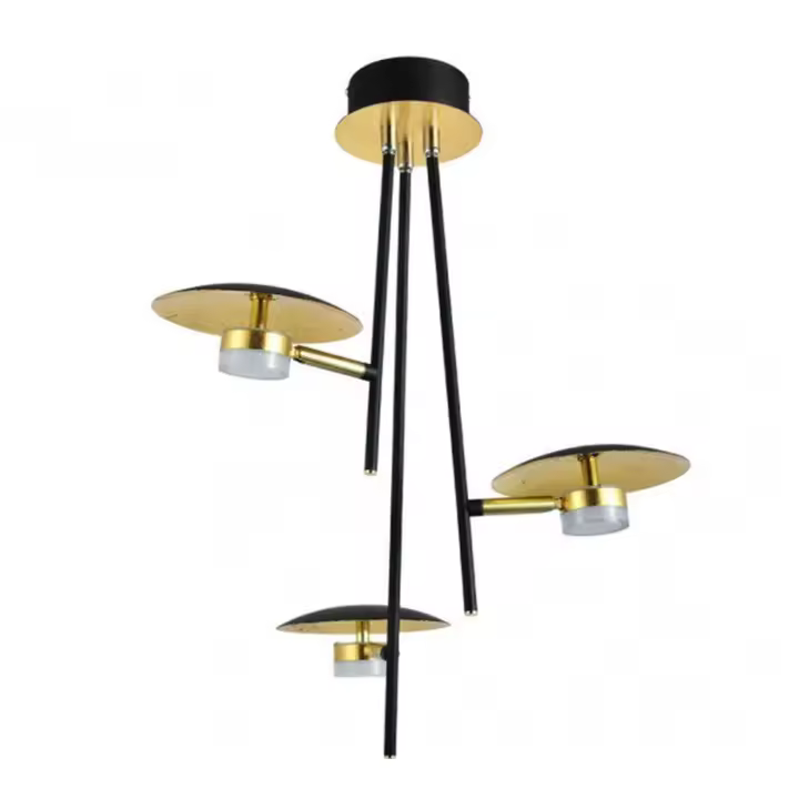 FABRILAMP FAB 153693016 | Colgante Ciudad Del Cabo 3l 18w 4000k Negro/oro 53x39x39 Cm 1440 Lm Dirigible Y Orientable - Luces Empotrables - 1