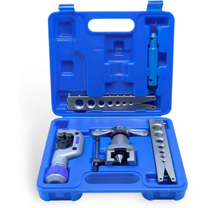 JOMAFA - CJUEGO DE ABOCARDADO Y CORTE PARA TUBOS DE FRENO Y TUBERIAS METRICA (5-19MM) / PULGADAS (3/16”- 3/4”), 5 PIEZAS - 1095 - 1