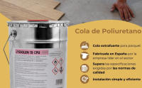 LYSSOLEN - Cola Extrafuerte para Parquet y Tarimas - Cola para Aglomerado, Chapa, Complementos de Aislamiento Térmico... - Cola de Poliuretano Monocomponente - Cola para Madera - details 1