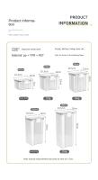 Jars Sellados Para Almacenamiento De Cocina Gran Capacidad Transparentes Antihumedad Juego De Jarra Para Cereal Café Granos - details 15