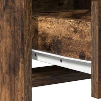 Conjunto de tocador de 2 piezas vidaXL con LED y madera de roble ahumado - details 5