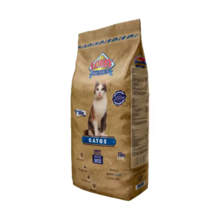 LOBBY PIENSO PARA GATOS 20Kg. Alimento Extrusionado Natural para Gatos Adultos con Sabor único y Nutrición óptima - 1