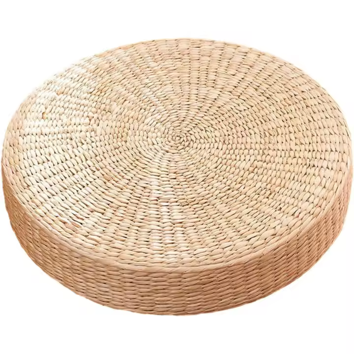 Cojín de tatami hecho a mano, cojín de suelo, cojín tipo puf, cojín de meditación, esterilla de yoga para interiores, oficina, regalos de cumpleaños, 10 cm x 30 cm - 1