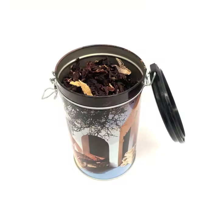 Té Rojo Hibisco - Regulador de Tensión y Ansiedad - Envase 200g - Te Diurético y de Origen Chino para Disfrutar en Casa o en el Trabajo - Lata REGALO - 1