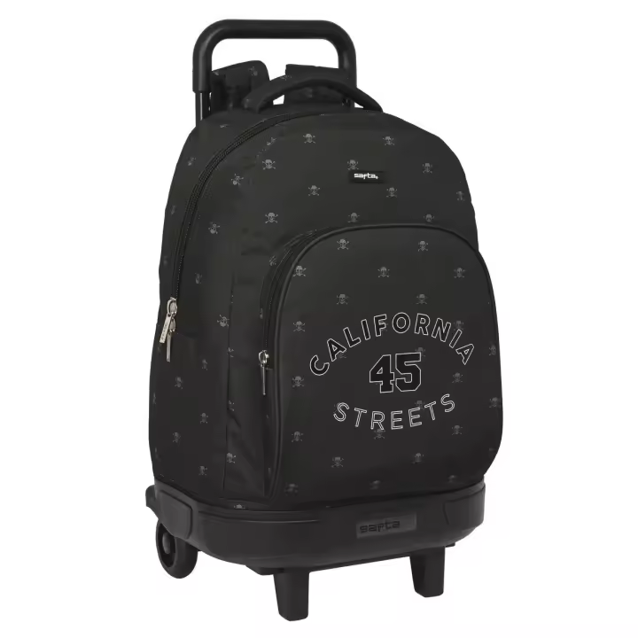 MOCHILA GDE. C / RUEDAS COMPACT EXT. SIMPLE SAFTA "CALIFORNIA" - 1