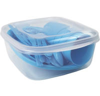 Set de Vajilla Camping HEGA 21 Piezas (4 Servicios) con Caja 3,5L – Reutilizable, BPA Free, Apto Microondas – Ideal para Picnic, Playa, Autocaravana - details 2