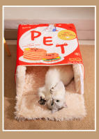 Cama Para Gato Y Perro Rectangular Caja De Seguridad Universal Para Todas Las Estaciones Cubierta De Peluche Confort Para Mascotas - details 7