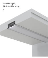 Tira LED 50CM Con Perfil De Aluminio Y Diffusor PC Para Cubierta Negro Plateado Para Lámpara Lineal De Barra Armario 8mm/10mm/12mm Decorativa - details 9