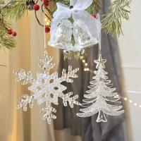 Adorno De Navidad De Acrílico Con Forma De Copo De Nieve Árbol De Navidad Campanas Estrella Decoración De Habitación Y Hogar - details 1