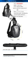 Bolsa De Motocicleta Para Hombres EVA Carcasa Dura Mochila De Cintura Para Teléfono Móvil Bolsa De Pierna Motorizada Impermeable De Alta Capacidad - details 0