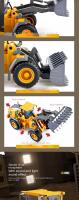 Bulldozer RC, juguete de construcción con control remoto de 9 canales, escala 1:20, totalmente funcional, con luces y efectos de sonido, ideal como regalo de cumpleaños para niños. - details 6