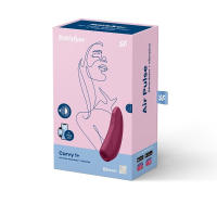 SATISFYER SUCCIONADOR VIBRADOR CURVY 1+ CONTROL  APP COLOR BURDEOS Juguetes Sexuales Sexshop - details 1