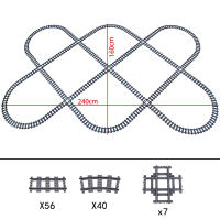 Bloques De Construcción Creativos Para Niños Vías De Tren Flexibles Forked Rectas Curvas Cruzadas Switch De Alta Tecnología Juguetes Educativos Para Jóvenes Y Adultos - details 3