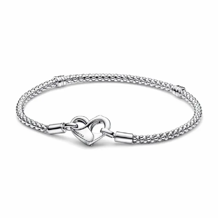 Pulsera Pandora Moments Plata Cadena Tachuelas - 1