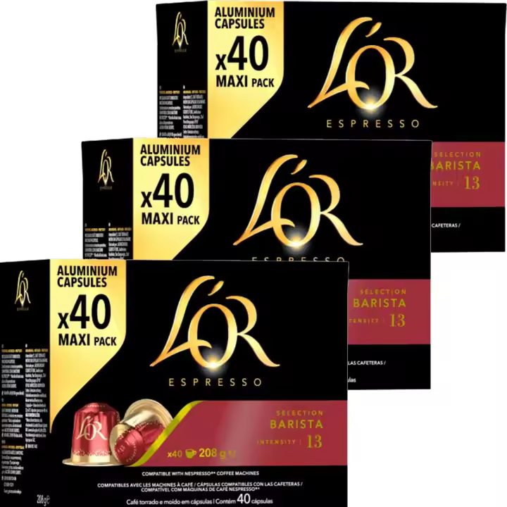 3 cajas de  Barista Selección  40 Cápsulas Maxi Pack compatibles Nespresso - 1
