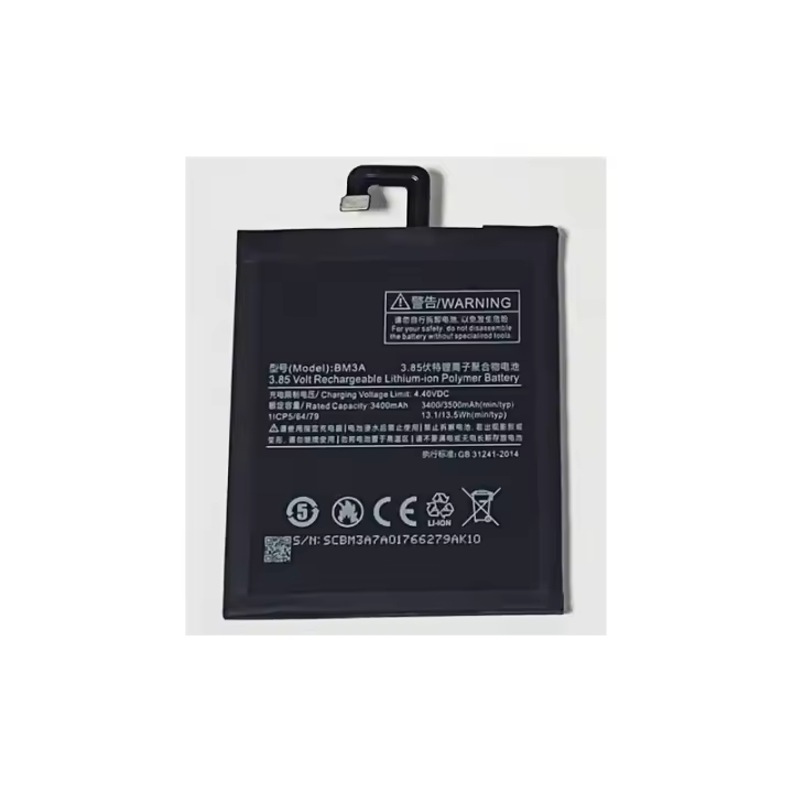 Batería compatible con Xiaomi Mi Note 3 ⋆ BM3A ⋆ 3300 mAh ⋆ Repuesto de alta calidad para móviles Xiaomi ⋆ Sustituye batería original desgastada ⋆ Larga duración y excelente rendimiento - 1