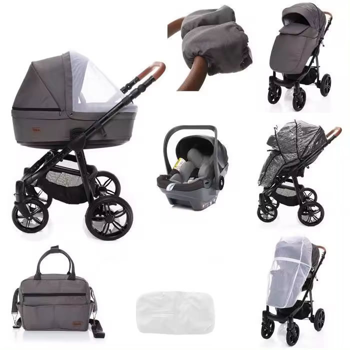 Zopa -Carrinho de bebé 3 in 1 Zopa Falcon Iron Grey + X1 Plus i-Size - 1