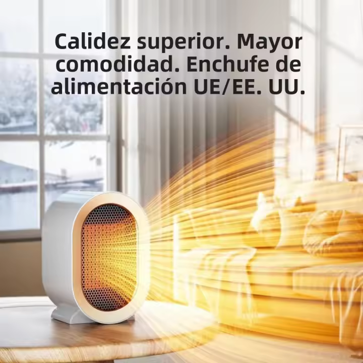 Ventilador Eléctrico Portátil Para Calentamiento Rápido 1200W PTC Para El Hogar Baño Sala De Estar Oficina Aire Acondicionado Mini Calentador - 1