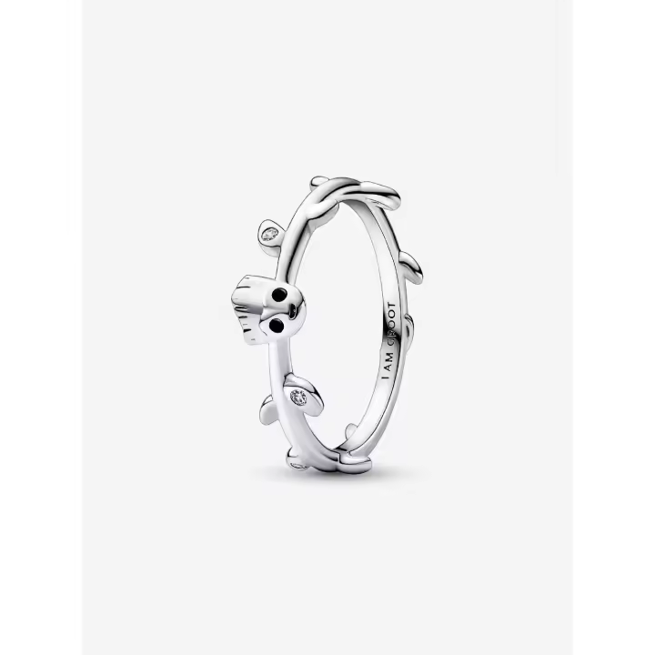 Pandora - Anillo de hoja de Groot de Guardianes DE LA Galaxia de Marvel - Plata de Lei - 1
