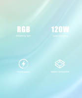 Cable De Carga Rápida JINMUXI USB Tipo C 20-120W RGB Cambio De Color Para Xiaomi Huawei Redmi OPPO OnePlus POCO Cable De Datos - details 1