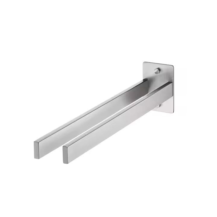 Toallero Baño Toallero Doble Maple Inoxide Plata - 1