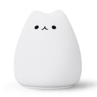 Lámpara Nocturna De Gato Colorido En Silicona Para Niños Decoración Creativa Para El Escritorio Del Dormitorio Luz De Toque Con Sensor Regalo Festivo - details 6