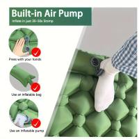 Alfombra De Dormir Para Exteriores Inflable Con Cojines Matrícula De Viaje Plegable Ultraligera Almohadilla De Aire Para Senderismo Y Trekking - details 1