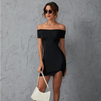 Vestidos Casual Para Mujer Verano Ajustados Hombros Descubiertos Suelto Silueta Bodycon Mini Vestido Trabajo Fiesta Club - details 1