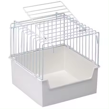 Sta Soluzioni Bañera Exterior a Malla con Puerta - 150x150x160 (h) Mm para Cuidado de Pájaros - 1