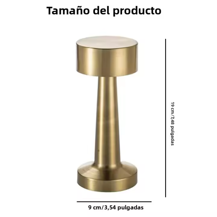 Lámpara De Mesa Creativa Con Luz Ambiente LED Recargable Toque De Tres Colores Decoración Exterior Simplicidad Para La Cama Luz Nocturna - 1
