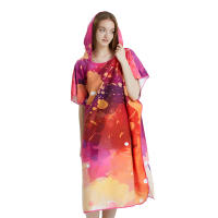 Poncho Toalla Rápida Microfibra Para La Playa Y La Natación Toalla Con Capucha Para Adultos Robe De Baño Para Cambiar Adecuado Para El Surf - details 5