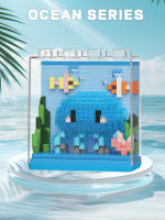 Puzzle De Bloques De Partículas Micro De Criaturas Marinas Serie Muñeca Cartoon Regalos De Cumpleaños Para Niños Y Niñas - details 5