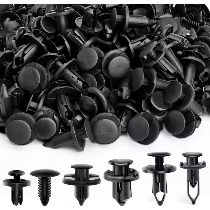 Kit de reemplazo de tornillos de expansión de 200 piezas de clips de retención para automóvil de 6 mm, 7 mm, 8 mm, 9 mm y 10 mm para GM, Ford, Toyota, Honda, Chrysler y Nissan - 1