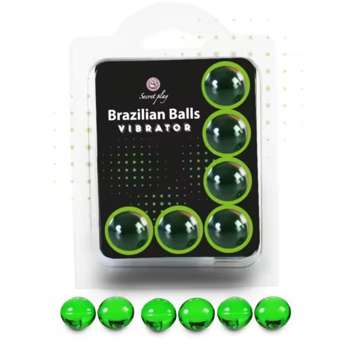Brazilian Balls Vibrador Líquido Pack De 2 o 6 Unidades Secret Play Bolas Brasileñas Vibradoras Para Masaje Estimulante Ideales Para Sexo Anal Vaginal O Preliminares No Compatible Con Preservativos De Látex - 1