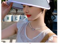 Sombrero De Verano Para Mujer 2024 Protección Solar Anti UV Sombrilla De Playa Sombrero De Paja Eléctrico Para Exterior - details 12