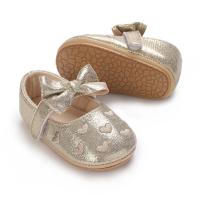 Zapatos De Princesa Para Bebés Recién Nacidos Dorados Rosa Primavera Verano Cómodos Suaves Antideslizantes Para Caminar Talla True Fit Material De Suela De Goma - details 3