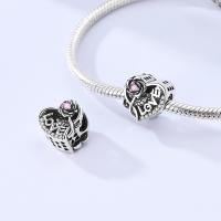 Encanto De Plata De 925 Para Pulsera Con Barco De Paseo Y Corazón Joyería Fina Para DIY Regalo Con Cuentas De Papel Y Rosas - details 97