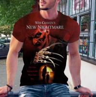 Camiseta De Verano Con Estampado 3D De Freddie Kruger Horror Película Callejera Corta Manga Moda Deportiva Top Casual Para Hombre - details 10