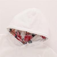 Conjunto De Ropa Para Bebé Niña De 0 a 18 Meses Con Capucha Estampado De Flores Top De Manga Larga + Pantalones + Diadema Con Lazo Moda Otoño - details 2