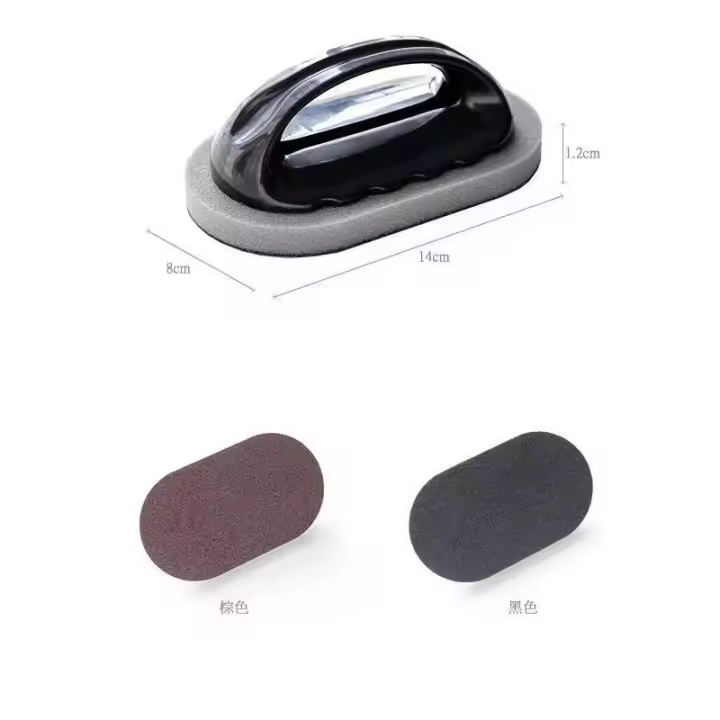 2PCS Escobillas De Cocina Reutilizables Con Mano Esponja Abrasiva Mágica Para Eliminar Rostcos Y Manchas De Acero Inoxidable Material Plástico - 1