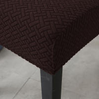 Cubierta De Silla Jacquard Talla XL Con Espalda Para Bodas Y Comedor Cubierta De Asiento Moderna Resistente Al Envejecimiento Para Sillas De Cocina - details 14