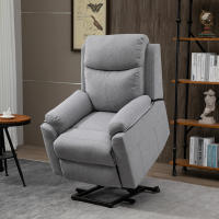 Sillón TV Eléctrico con Asistencia vertical Reclinable 1 Motor Función de inclinación Bolsillos laterales Bolsillo para Mando a Distancia Núcleo de Muelles de Bolso Tapizado gris, Estilo Moderno, Tecnología, Experiencia inteligente, 15 °-160 ° infinitame - details 0