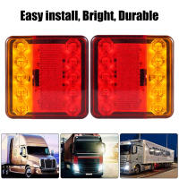 2Pcs Luz De Advertencia Trasera Impermeable Para Coche Con 10 LED Para Remolques De Barco Y Caravanas 12V/24V Piezas Negras De Alta Calidad - details 0