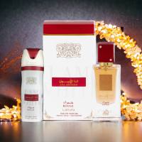 Lattafa Ana Abiyedh Rouge Perfume 60ml Arabe Original  + Desodorante Lattafa  200ml Set Perfume Lacosvi - details 0