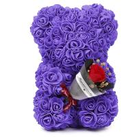 Oso De Rosas Teddy Regalo Para Mamá Novia Cumpleaños Aniversario Valentines Day Mujer Juguete De Muñeco Artificial De Flores Rojas - details 24
