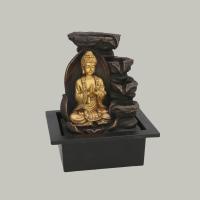 Gissed "Fuente Decorativa de Buda con Iluminación LED – Relajante Cascada de Agua para Hogar y Oficina – Diseño Zen con Acabados en Dorado y Negro – Ideal para Meditación, Feng Shui y Espacios de Relajación – Fuente de Agua con Motor Silencioso – Tamaño 2 - details 3