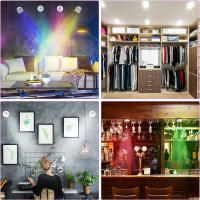 2Pack Spotlights LED Inalámbricos Rotativos Luz De Acento Piloto Potenciado Lámpara De Pared Para Armario Interior Y Pared - details 9